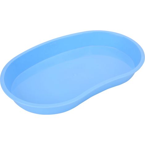 Plateau dentaire incurvé en plastique avec échelle bleue pour stérilisation et organisation (1/5)