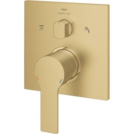 GROHE Einhandbatterie Allure 291761, 3-Wege Umstellung, Fertigmontageset für Rapido SmartBox, cool sunrise gebürstet (1/5)