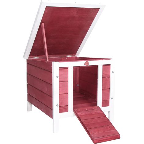 Cerramiento exterior, techo resistente a la intemperie, diseño de fácil acceso, rojo, 51 x 42 x 43 cm (1/5)