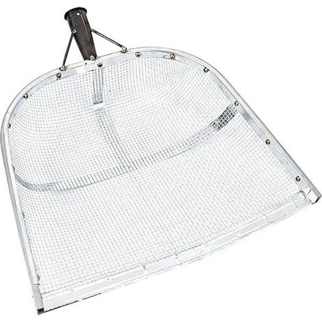 1 tamis à terre en métal, tamis à cacahuètes en acier, outils de jardinage et d'agriculture (maille de 0,2 cm) (1/5)