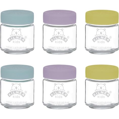 Set di 6 vasetti per bambini da 0,11 l / Kilner (1/5)