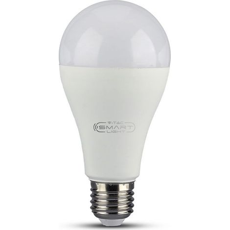 Smart Lampada Led Bulb E27 A65 15W WiFi RGB CCT Dimmerabile APP Compatible Amazon Alexa Google Home SKU-2753 (1/5)