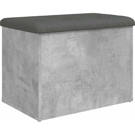 Maison Exclusive - Sitzbank mit Stauraum Betongrau 62x42x45 cm Ho (1/5)
