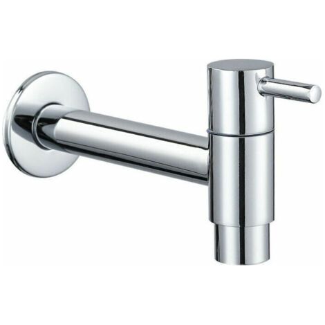 FENOPLASTICARobinet mural en laiton pour eau froide, lavabo, serpillière, robinets de machine à laver, robinets de jardin, finition chromée (1/5)