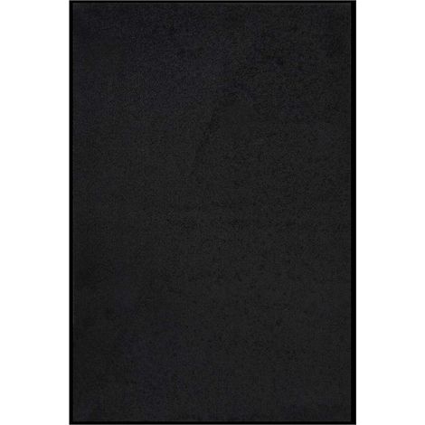 Paillasson Tapis de salon Style Moderne - Tapis de sol Noir 80x120 cm BV764904 - BonneVie (1/5)