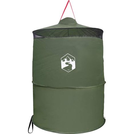 vidaXL  Pop-up Toilet Tent with Hanging Rope  Green 97 x 126 cm