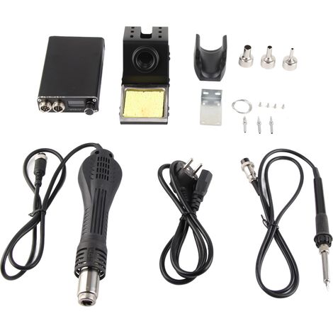 Station de dessoudage 2-en-1 pistolet à air chaud et fer à souder, écran numérique, outil DIY, AC 185-245V, WY815P, modèle UE 220V (1/5)