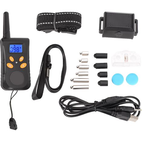 Collier anti-aboiement étanche pour chien avec télécommande sans fil et système anti-aboiements (1/5)