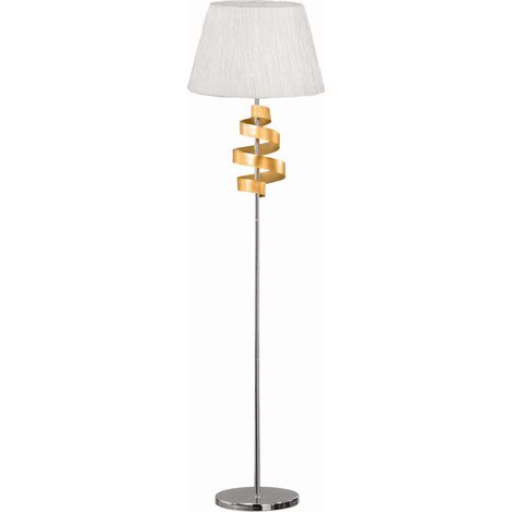 Lampada terra Candellux Denis cromata E27 168cm alta (1/2)