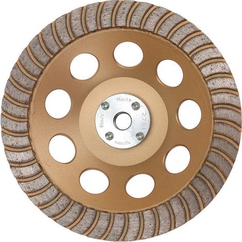 Plato de lijado de diamantes con bajas vibraciones MAKITA B-49993 para acabados, para amoladoras Ø 125 y 230 mm