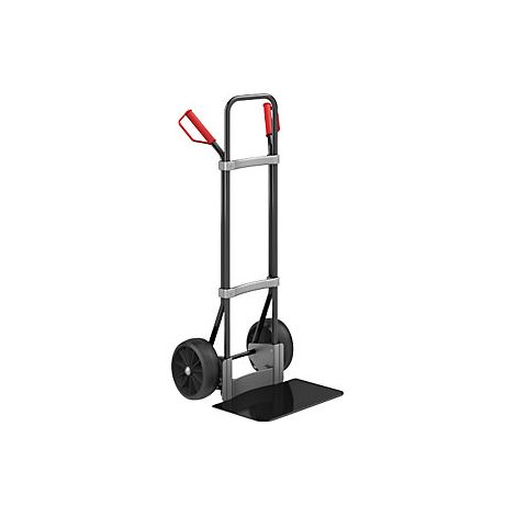 eurokraft pro  Carrello per sacchi  nero  piano di appoggio