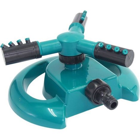 Irrigatore rotante Toivize a 360° - Testina a 3 bracci - ABS verde - Ø2-10 m (1/5)
