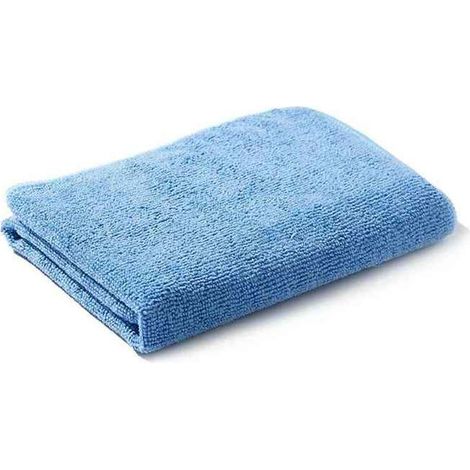 12 pièces chiffon microfibre épais, chiffon lavage voiture, chiffons essuyage polyvalents - bleu clair pour usage intérieur et extérieur