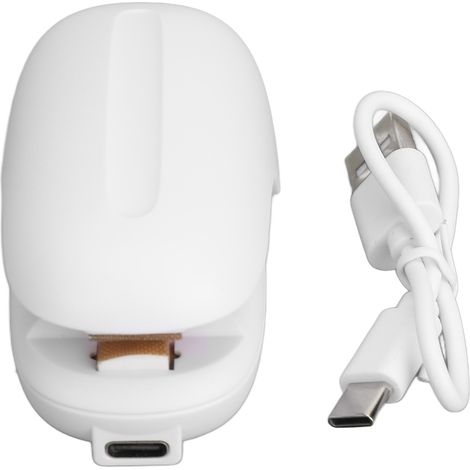Mini machine de scellage à air chaud, machine portable rechargeable par USB pour sceller les sachets de chips en plastique, répondant à divers besoins de stockage. (1/5)