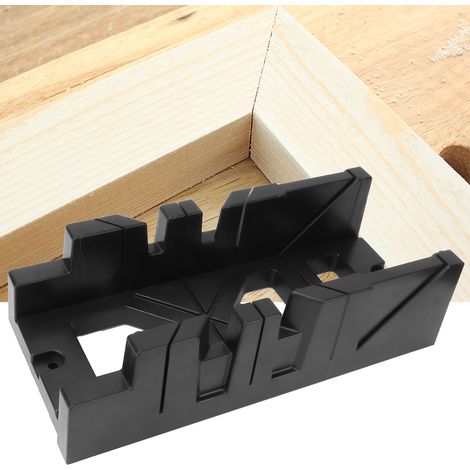 Boîte de rangement multifonction pour scie à onglets, outil de coupe pour bois et plâtre à angles de 0/45/90° (1/4)