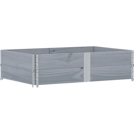 Maison Exclusive - Pflanzkasten Grau 150x100 cm Massivholz Kiefer