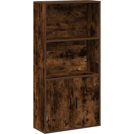 Maison Exclusive - Bücherregal Räuchereiche 60x24x120 cm Holzwerk