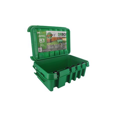 Wasserdichte Gehäuse Dribox für elektrische Anschlüsse im Außenbereich. Schutzart IP55. Maße 330 x 230 x 140 mm. Behälter Ve