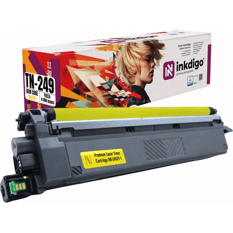 Toner Inkdigo TN249Y compatibile con Brother HL-L8230CDW MFC-L8340CDW, certificato TÜV. (1/5)