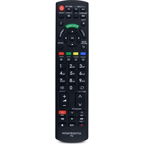 Télécommande TV Compatible avec Panasonic N2QAYB000753 (1/5)