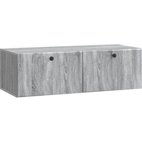 Mueble de TV de pared 98 x 41 x 30 cm gris