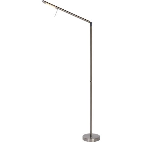 Lampadaire LED Lucide Bergamo 8W 3000K chromé 171cm (1/4)