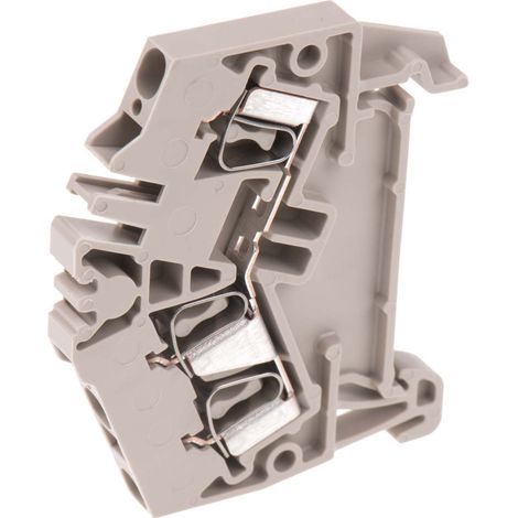 Bloc de jonction de traversée Weidmuller ZDU, 2.5mm², Cage à ressort, Beige ( Prix pour Paquet de 5 )