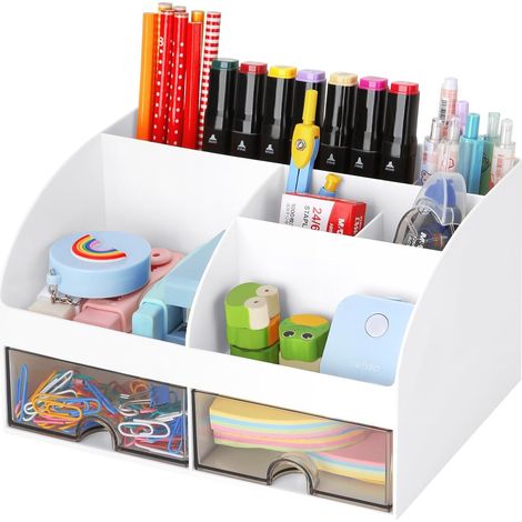 Boîte de rangement pour bureau,petit meuble de rangement transparent de type tiroir,organisateur et rangement pour fournitures