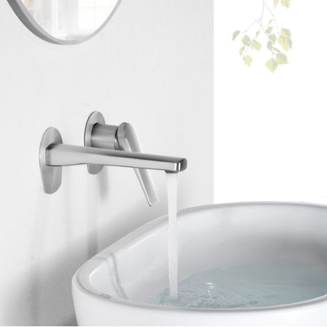 Imex - Grifo Monomando Lavabo Empotrado Acero S.304 Serie Delos (1/5)
