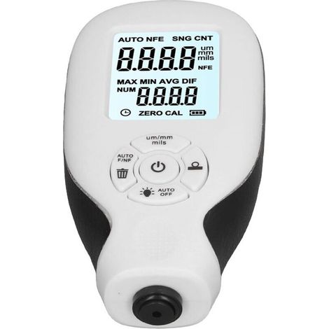 Coating Thickness Gauge, Car Paint Meter, 02000um Eddy Current Probe, Multifunctional, Fast Zero Calibration, Magnetic Induction for (1/5)