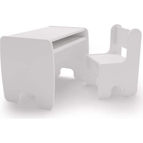 Ensemble table et chaises pour enfants - blanc (1/5)