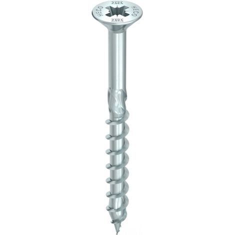 Vis HECO-Topix-Plus - Ø3,5x30mm - Tête Fraisée à poches de fraisage - Filetage Total variable - PZ2 - Boite de 200 - 61636 (1/2)