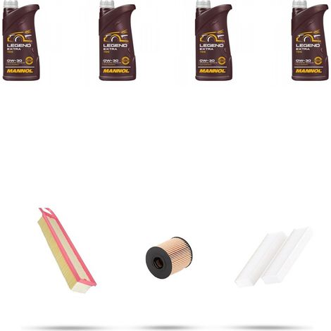 Kit tagliando 3 FILTRI e 4L OLIO compatibile con Peugeot 3008 1.6 VTi 88kw Dal 2009 (1/5)