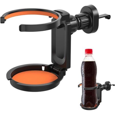 Porte-gobelet pour téléphone de voiture, récipient en nid d'abeille pour baignoire de voiture, support pour grille d'aération, base de boisson stable, adapté à tous les smartphones et accessoires de v (1/5)