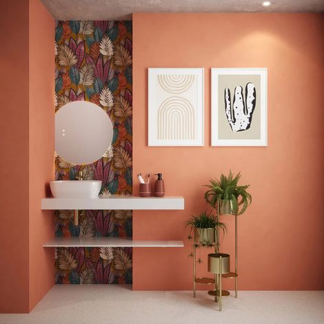 Marseille Tunable LED Frameless Mirror - 600 x 550 x 30mm IP44 Rated Diffused Border Touch Sensor Dimmable Demister Tunable White (1/4)