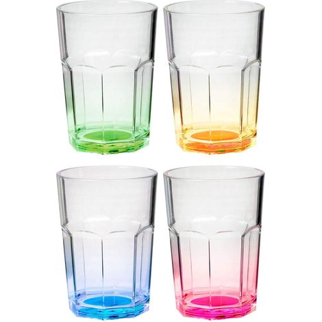 Lot de 4 verres Color, 4 unités (lot de 1)