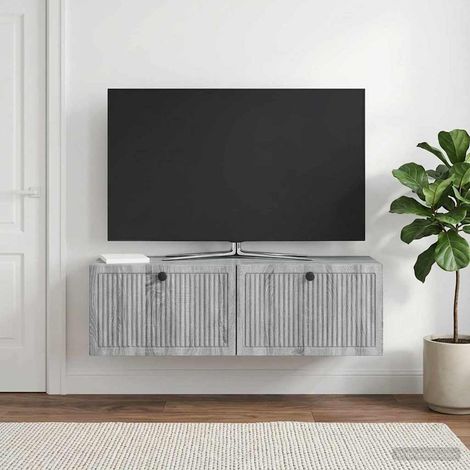 Wandmontierter TV-Schrank Graues Sonoma 98 x 31 x 30 cm (1/5)
