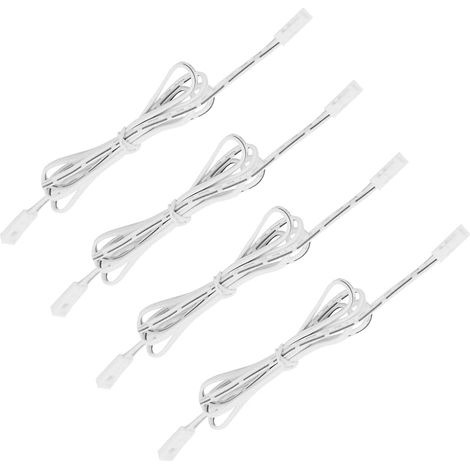 m LED-Verlängerungskabel, 12-V-Ministecker, 4er-Pack, weiß, AWG22 (1/5)