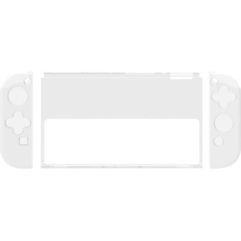 Étui Transparent pour Console de Jeux Switch OLED en TPU et PC Compartiment de Rangement, Protection Complète pour Manettes, Adapté aux Déplacements (1/5)