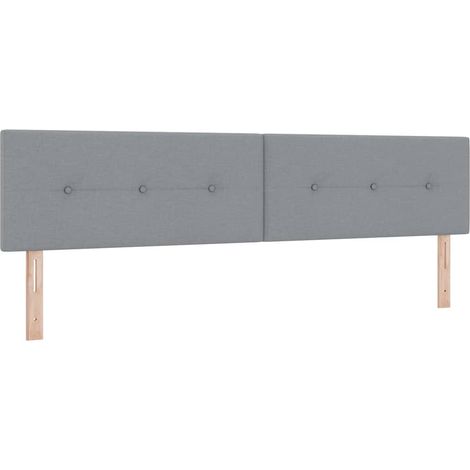 Tête de lit,Panneau décoratif avec Tête de lit,Panneau décoratif Gris clair 200 cm tissu CFW1531934 (1/5)