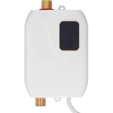 Mini chauffe-eau électrique 3500 W, chauffe-eau instantané à chauffage rapide pour salle de bain et cuisine (taille standard) (1/5)