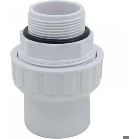 Raccord union joint mixte pvc à visser x a coller embout fileté pvc pression manchon pompe filtre a sable piscine joint torique (1/5)