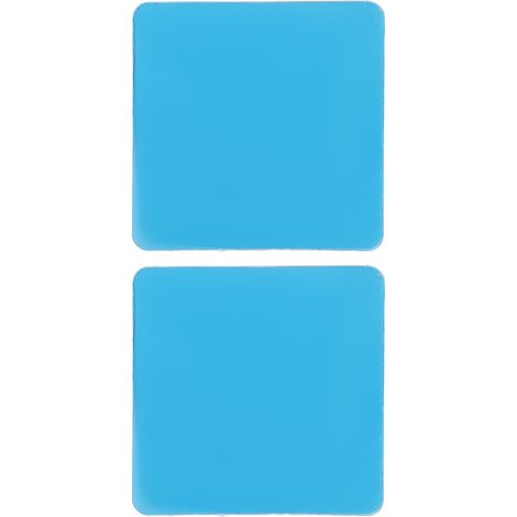 Lot de 2 coussinets de gel de rechange pour stimulateur musculaire abdominal brûleur de graisse (carrés) (1/5)