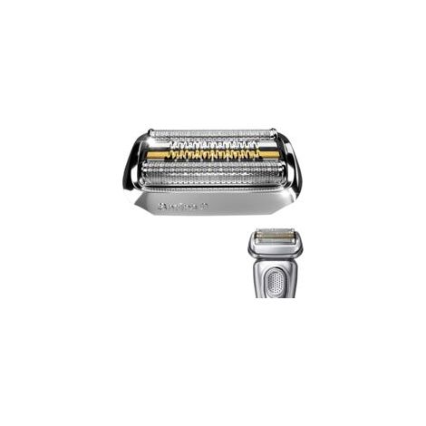 Testina di ricambio per rasoio Braun serie 92S, compatibile con i modelli Braun S9 9080cc, 9095cc, 9260s, 9291cc, 9296cc e 9330s, argento - Crezuo