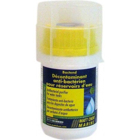 Décontaminant anti-bactérien pour réservoirs d'eau Bactend 125Ml - MATT CHEM - 125ml