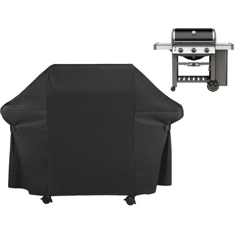 Housse Barbecue , Barbecue Bâche de Protection , 152x76x122cm 420D Oxford Bâche de Protection BBQ Couverture de Gril Anti-UV/Anti-l'eau/Anti-l'humidité Imperméable Extérieur Barbuae Grill pour Weber B (1/5)