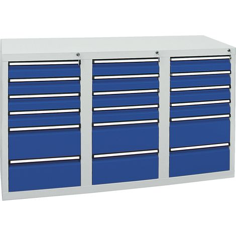 Stumpf Metall, Armoire à tiroirs, h x l x p 900 x 1500 x 500 mm