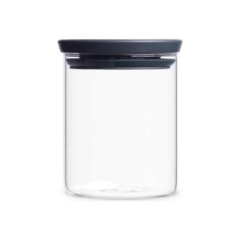 Brabantia 298288 Barattolo Rotondo in Vetro Borosilicato, 0.6 l, Trasparente (1/5)