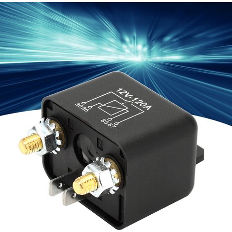 Relais de démarreur automobile 120 A, 12 V CC, 4 broches, normalement ouvert (1/5)
