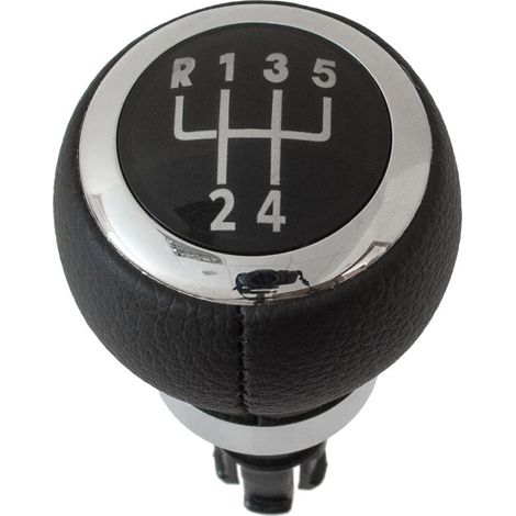 Pomo de cambio de marchas negro VW Passat B6 05-10 de 5 velocidades (1/5)